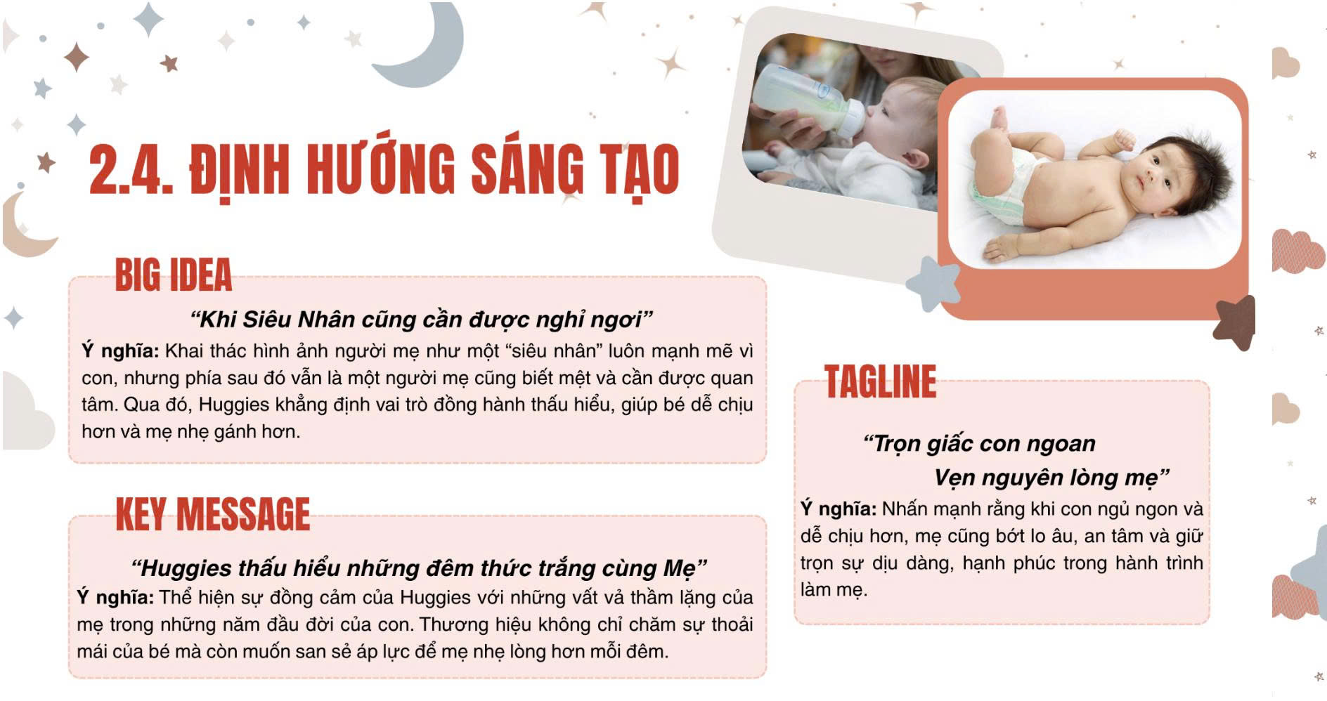 Khung thông điệp cốt lõi Huggies
